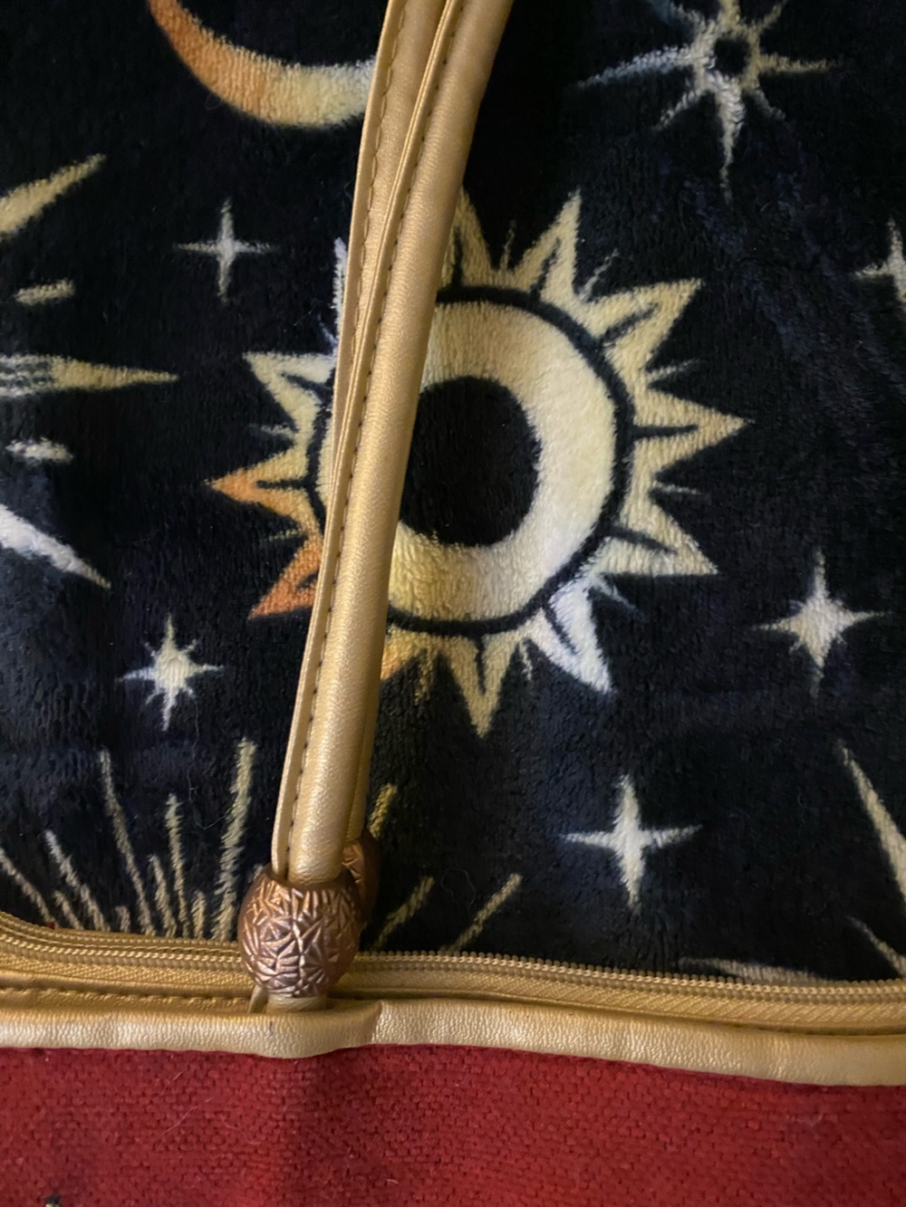 Embroidered Red Elephant Tote Bag - Picture 2 of 4